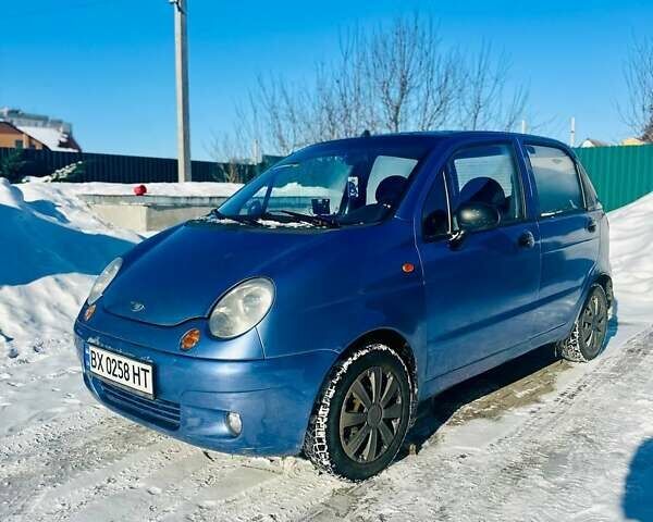 Синий Дэу Матиз, объемом двигателя 0.8 л и пробегом 198 тыс. км за 2550 $, фото 1 на Automoto.ua