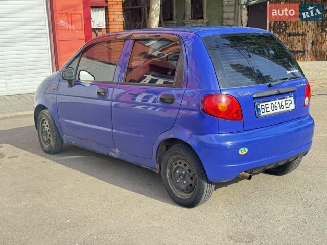 Синій Деу Матіз, об'ємом двигуна 0.8 л та пробігом 103 тис. км за 1750 $, фото 1 на Automoto.ua