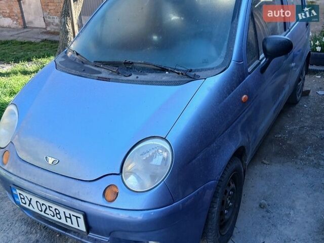Синий Дэу Матиз, объемом двигателя 0.8 л и пробегом 200 тыс. км за 1800 $, фото 1 на Automoto.ua