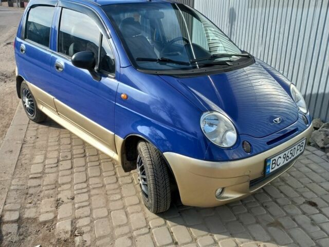 Синий Дэу Матиз, объемом двигателя 1 л и пробегом 170 тыс. км за 1500 $, фото 1 на Automoto.ua