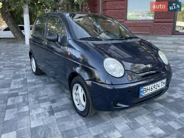 Синий Дэу Матиз, объемом двигателя 0.8 л и пробегом 219 тыс. км за 1700 $, фото 1 на Automoto.ua