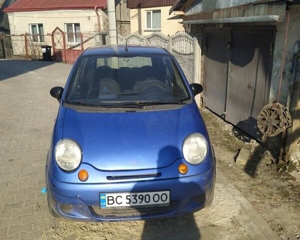 Синий Дэу Матиз, объемом двигателя 0.8 л и пробегом 175 тыс. км за 1100 $, фото 1 на Automoto.ua