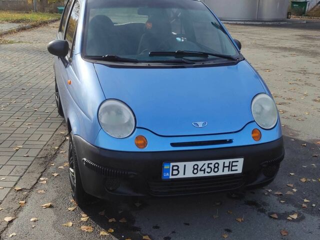 Синий Дэу Матиз, объемом двигателя 0.8 л и пробегом 201 тыс. км за 2000 $, фото 1 на Automoto.ua