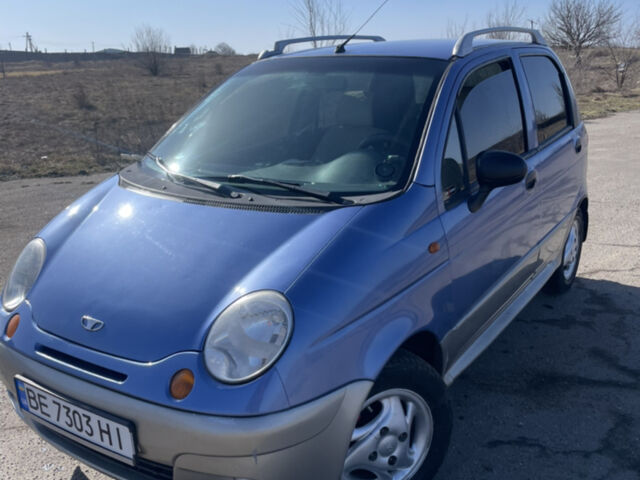 Синій Деу Матіз, об'ємом двигуна 1 л та пробігом 145 тис. км за 2000 $, фото 1 на Automoto.ua