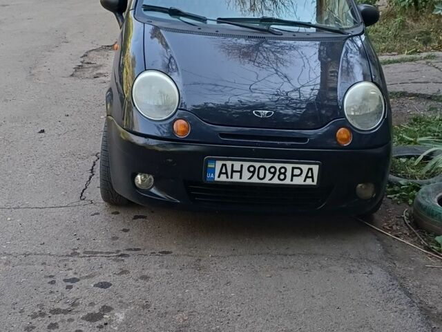 Синий Дэу Матиз, объемом двигателя 1 л и пробегом 160 тыс. км за 784 $, фото 1 на Automoto.ua