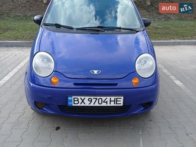 Синий Дэу Матиз, объемом двигателя 0.8 л и пробегом 159 тыс. км за 1850 $, фото 1 на Automoto.ua