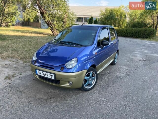 Синий Дэу Матиз, объемом двигателя 1 л и пробегом 130 тыс. км за 2500 $, фото 1 на Automoto.ua