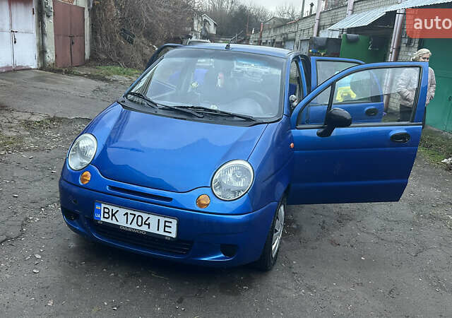 Синий Дэу Матиз, объемом двигателя 0.8 л и пробегом 122 тыс. км за 2350 $, фото 1 на Automoto.ua
