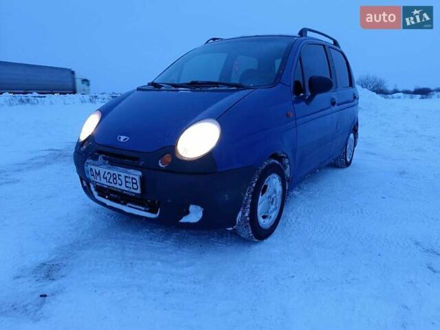 Синий Дэу Матиз, объемом двигателя 0.8 л и пробегом 153 тыс. км за 1999 $, фото 1 на Automoto.ua