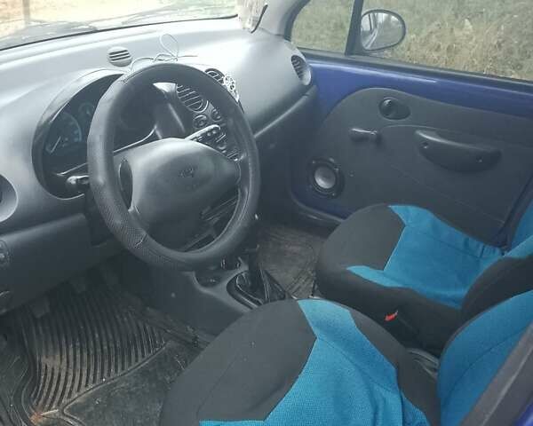 Синий Дэу Матиз, объемом двигателя 0.8 л и пробегом 190 тыс. км за 1500 $, фото 1 на Automoto.ua