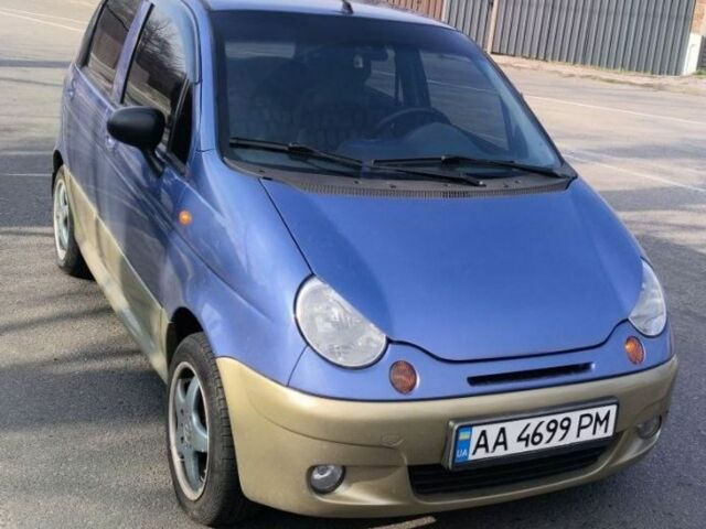 Синий Дэу Матиз, объемом двигателя 1 л и пробегом 137 тыс. км за 2000 $, фото 1 на Automoto.ua