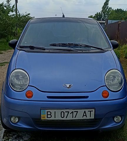 Синий Дэу Матиз, объемом двигателя 0.8 л и пробегом 152 тыс. км за 1850 $, фото 1 на Automoto.ua