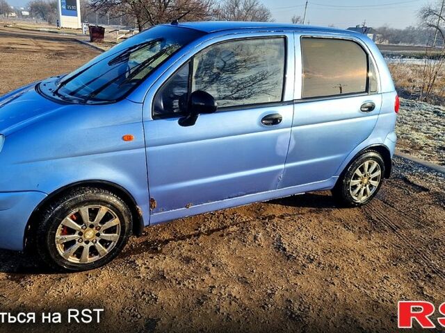 Синий Дэу Матиз, объемом двигателя 0.8 л и пробегом 150 тыс. км за 1500 $, фото 1 на Automoto.ua