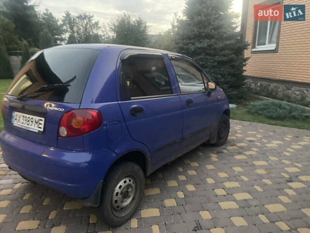 Синий Дэу Матиз, объемом двигателя 0.8 л и пробегом 150 тыс. км за 1900 $, фото 1 на Automoto.ua