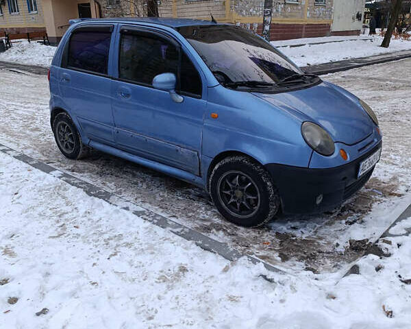 Синий Дэу Матиз, объемом двигателя 1 л и пробегом 180 тыс. км за 1550 $, фото 1 на Automoto.ua