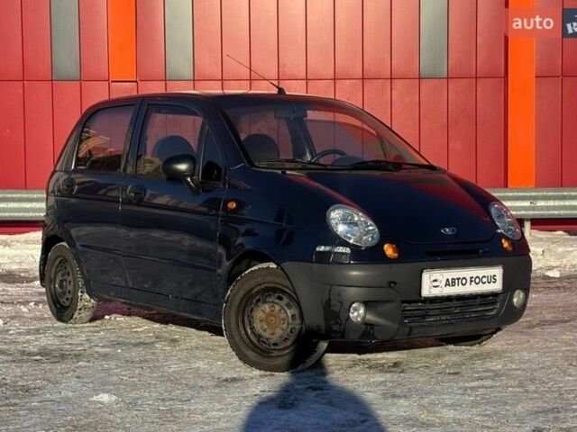 Синий Дэу Матиз, объемом двигателя 0.8 л и пробегом 198 тыс. км за 2190 $, фото 1 на Automoto.ua
