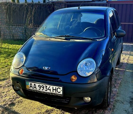 Синий Дэу Матиз, объемом двигателя 0.8 л и пробегом 198 тыс. км за 3300 $, фото 1 на Automoto.ua