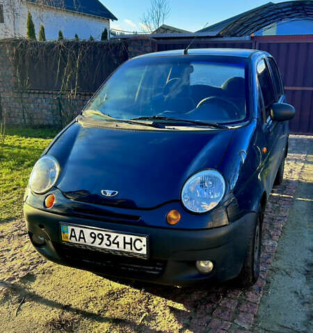 Синий Дэу Матиз, объемом двигателя 0.8 л и пробегом 198 тыс. км за 2700 $, фото 1 на Automoto.ua