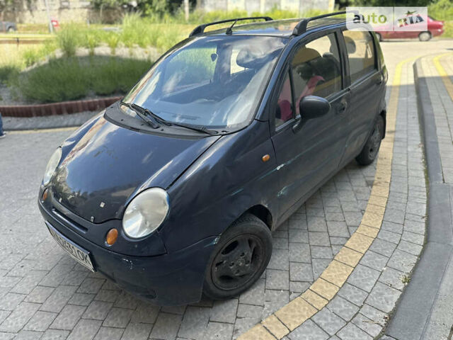 Синий Дэу Матиз, объемом двигателя 0.8 л и пробегом 200 тыс. км за 890 $, фото 1 на Automoto.ua