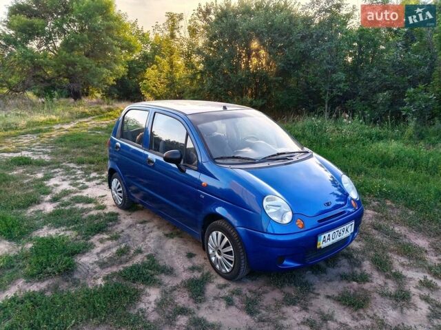 Синий Дэу Матиз, объемом двигателя 0.8 л и пробегом 105 тыс. км за 2800 $, фото 1 на Automoto.ua
