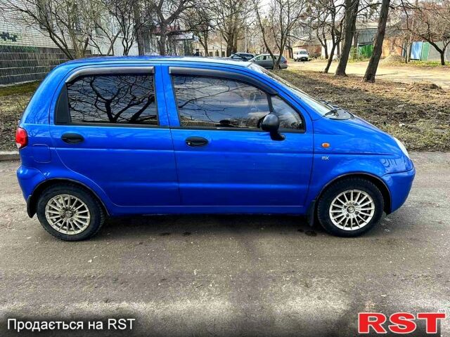 Синий Дэу Матиз, объемом двигателя 0.8 л и пробегом 145 тыс. км за 2500 $, фото 1 на Automoto.ua
