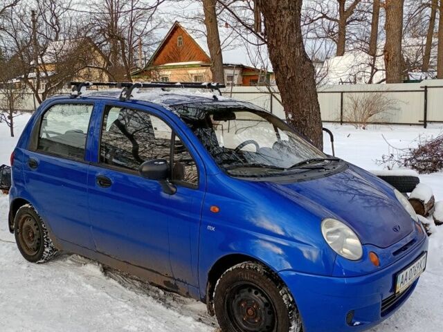 Синий Дэу Матиз, объемом двигателя 0.8 л и пробегом 104 тыс. км за 2200 $, фото 1 на Automoto.ua