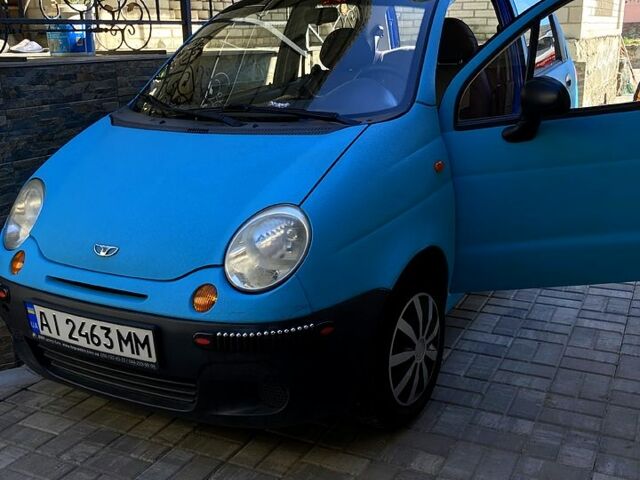 Синий Дэу Матиз, объемом двигателя 0.8 л и пробегом 82 тыс. км за 3500 $, фото 1 на Automoto.ua