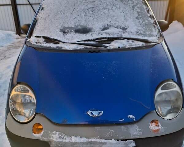 Синій Деу Матіз, об'ємом двигуна 1 л та пробігом 977 тис. км за 2000 $, фото 1 на Automoto.ua