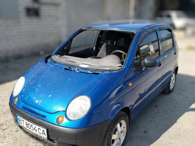Синий Дэу Матиз, объемом двигателя 0.8 л и пробегом 104 тыс. км за 1800 $, фото 1 на Automoto.ua