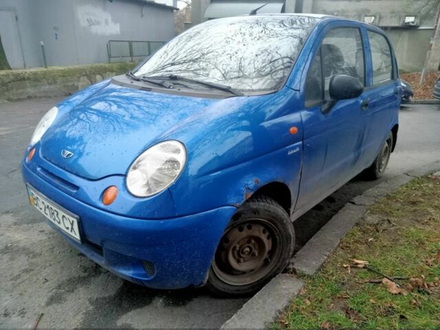 Синий Дэу Матиз, объемом двигателя 8 л и пробегом 49 тыс. км за 2500 $, фото 1 на Automoto.ua