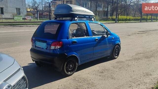 Синий Дэу Матиз, объемом двигателя 0.8 л и пробегом 58 тыс. км за 2500 $, фото 1 на Automoto.ua