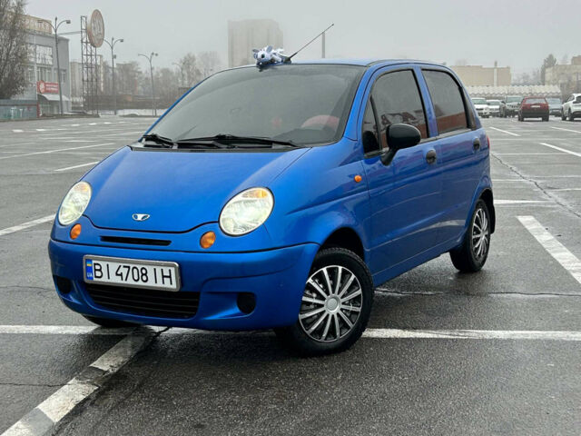 Синий Дэу Матиз, объемом двигателя 0.8 л и пробегом 82 тыс. км за 3500 $, фото 1 на Automoto.ua