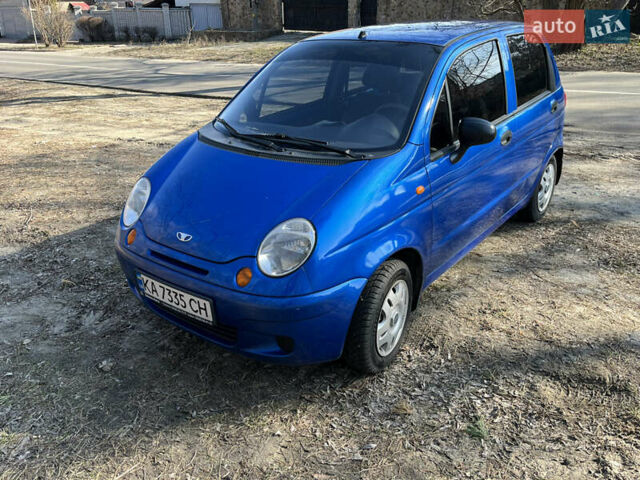 Синий Дэу Матиз, объемом двигателя 0.8 л и пробегом 130 тыс. км за 2000 $, фото 1 на Automoto.ua