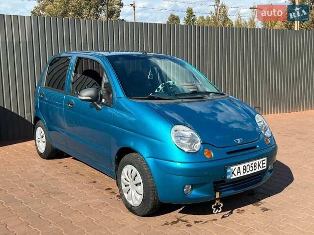 Синий Дэу Матиз, объемом двигателя 0.8 л и пробегом 172 тыс. км за 2500 $, фото 1 на Automoto.ua