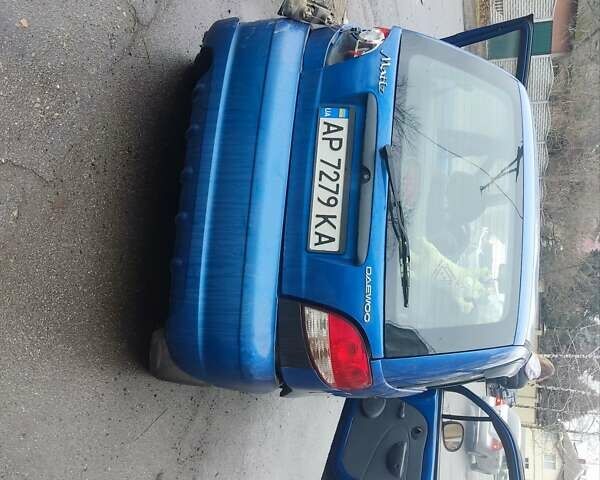 Синий Дэу Матиз, объемом двигателя 0.8 л и пробегом 107 тыс. км за 1350 $, фото 1 на Automoto.ua