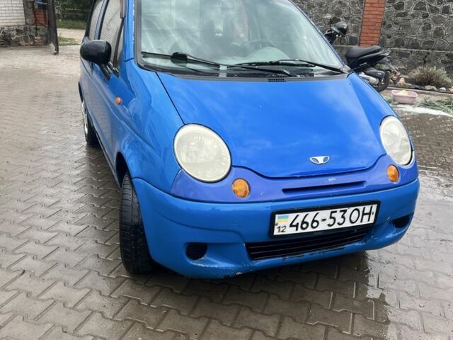 Синий Дэу Матиз, объемом двигателя 0.8 л и пробегом 200 тыс. км за 1250 $, фото 1 на Automoto.ua
