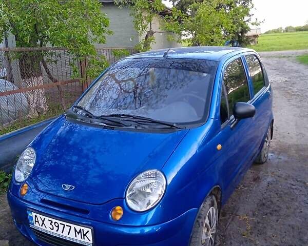 Синий Дэу Матиз, объемом двигателя 0.8 л и пробегом 55 тыс. км за 3500 $, фото 1 на Automoto.ua