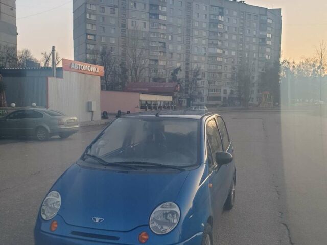 Синий Дэу Матиз, объемом двигателя 0.8 л и пробегом 93 тыс. км за 2600 $, фото 1 на Automoto.ua