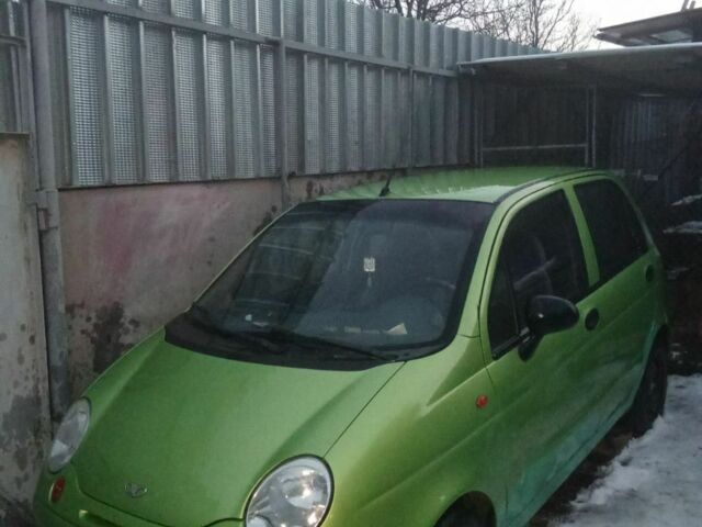 Зелений Деу Матіз, об'ємом двигуна 0.8 л та пробігом 94 тис. км за 950 $, фото 1 на Automoto.ua