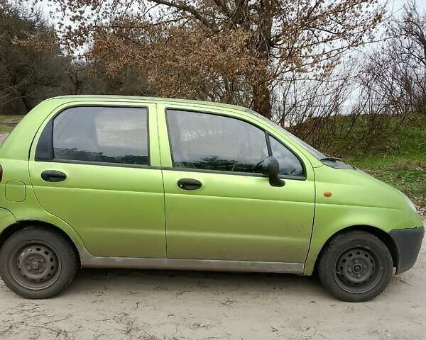 Зелений Деу Матіз, об'ємом двигуна 0.8 л та пробігом 177 тис. км за 1600 $, фото 1 на Automoto.ua