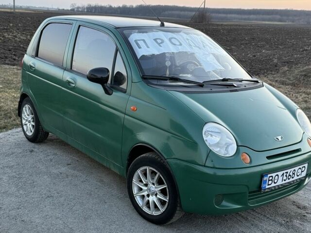 Зелений Деу Матіз, об'ємом двигуна 0.8 л та пробігом 200 тис. км за 2650 $, фото 1 на Automoto.ua