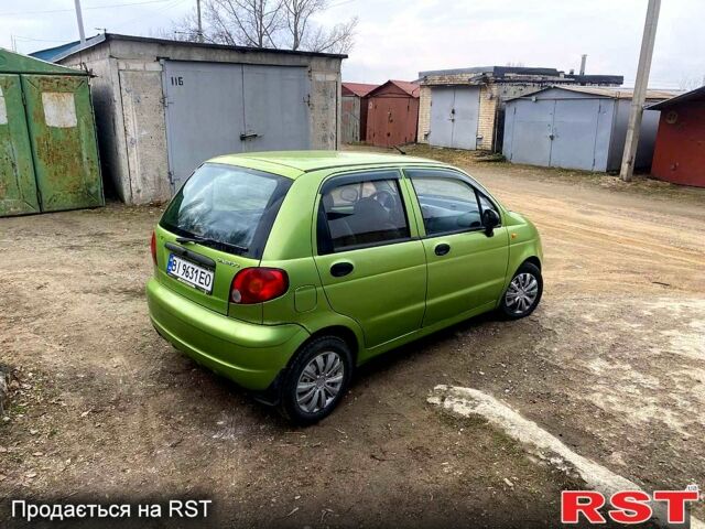 Зелений Деу Матіз, об'ємом двигуна 1 л та пробігом 200 тис. км за 1999 $, фото 1 на Automoto.ua