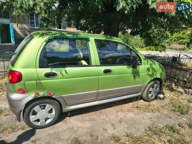 Зеленый Дэу Матиз, объемом двигателя 1 л и пробегом 124 тыс. км за 2150 $, фото 1 на Automoto.ua