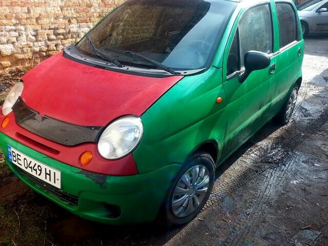 Зелений Деу Матіз, об'ємом двигуна 0.8 л та пробігом 123 тис. км за 1000 $, фото 1 на Automoto.ua