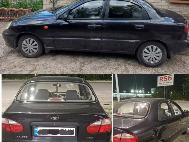 Черный Дэу Сенс, объемом двигателя 1 л и пробегом 69 тыс. км за 2500 $, фото 1 на Automoto.ua