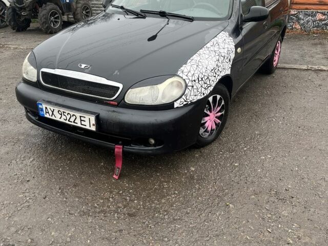 Чорний Деу Сенс, об'ємом двигуна 1.4 л та пробігом 202 тис. км за 1000 $, фото 1 на Automoto.ua