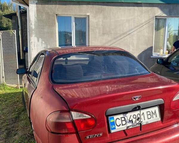 Красный Дэу Сенс, объемом двигателя 1.3 л и пробегом 230 тыс. км за 1500 $, фото 1 на Automoto.ua