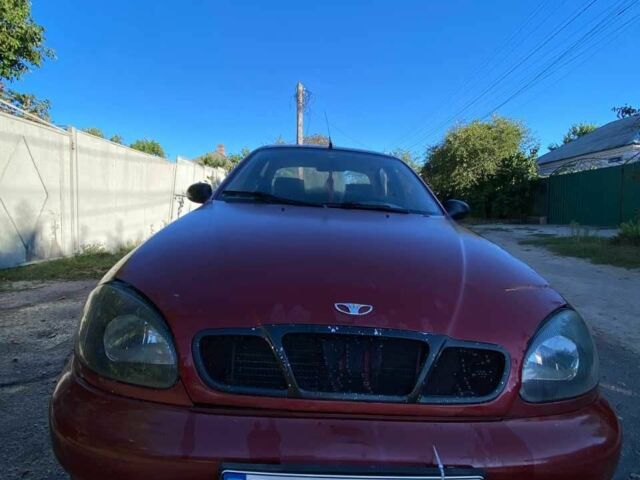 Червоний Деу Сенс, об'ємом двигуна 1.3 л та пробігом 200 тис. км за 1191 $, фото 1 на Automoto.ua