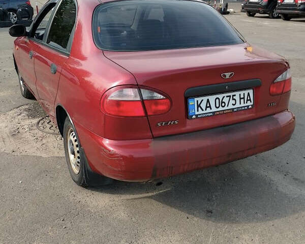 Червоний Деу Сенс, об'ємом двигуна 1.3 л та пробігом 93 тис. км за 2100 $, фото 1 на Automoto.ua