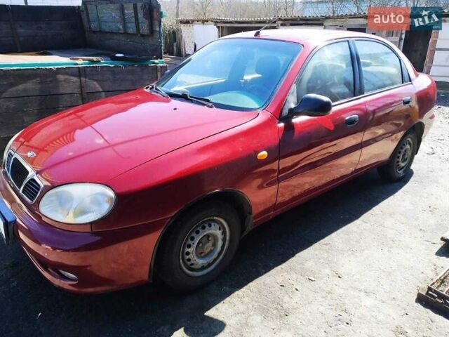 Красный Дэу Сенс, объемом двигателя 1.3 л и пробегом 183 тыс. км за 2500 $, фото 1 на Automoto.ua
